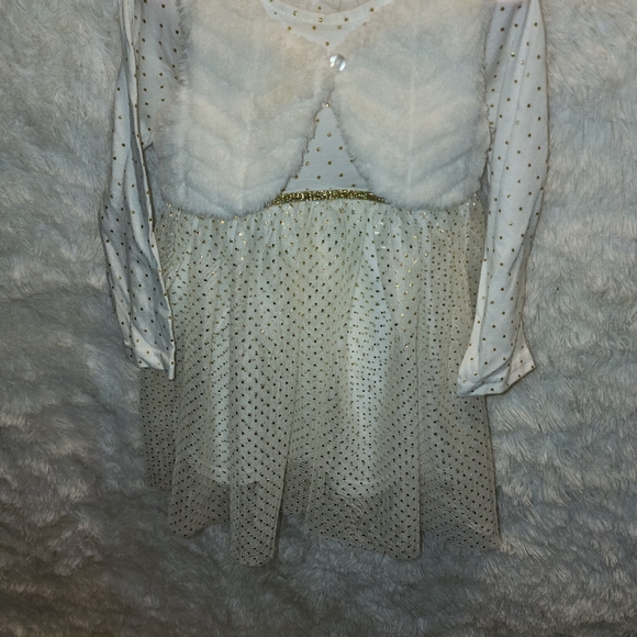 (2) Little girl's Beautiful Dresses one in an ivory color and 1 in a pink color - Picture 8 of 8